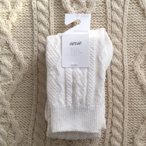 NWT Aerie cable real soft over the knee socks